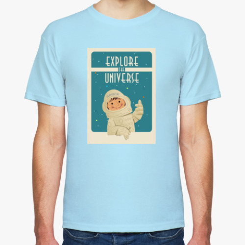 Футболка с принтом Explore the Universe