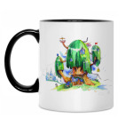 Кружка двухцветная