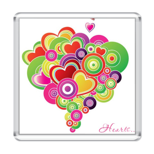 Магнит  Hearts...