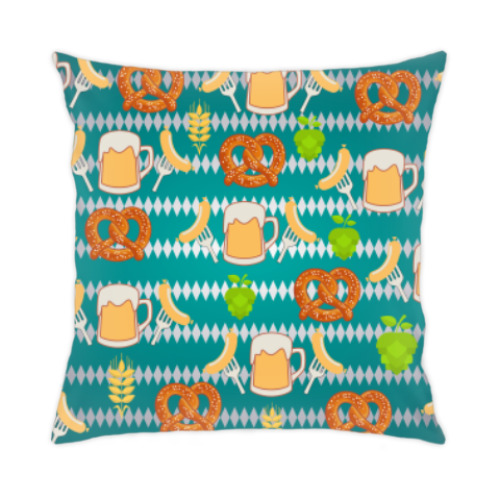 Подушка с принтом Oktoberfest