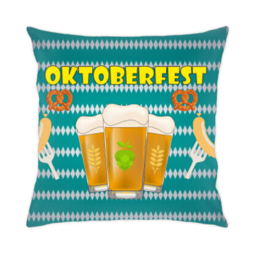 Подушка с принтом Oktoberfest