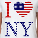 I Love NY -американский флаг