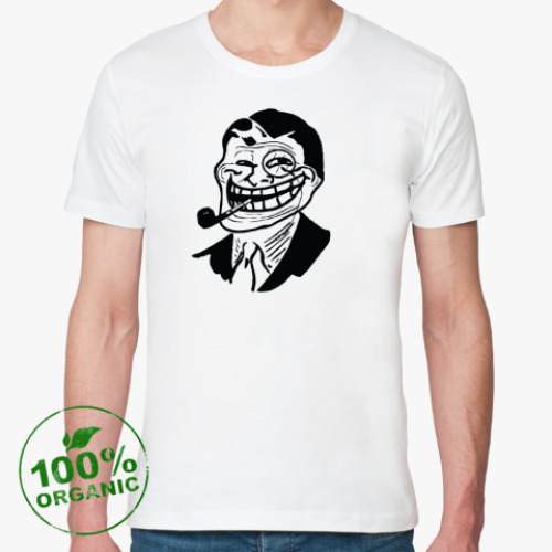 Футболка из органик-хлопка с принтом Mr troll