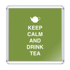 Магнит 6.5 x 6.5 см Keep calm and drink tea