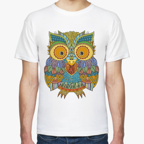 Футболка с принтом Лупоглазая совушка