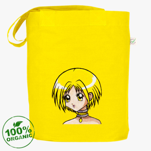 Сумка шоппер с принтом Аниме девочка