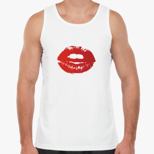 Майка с принтом Губы