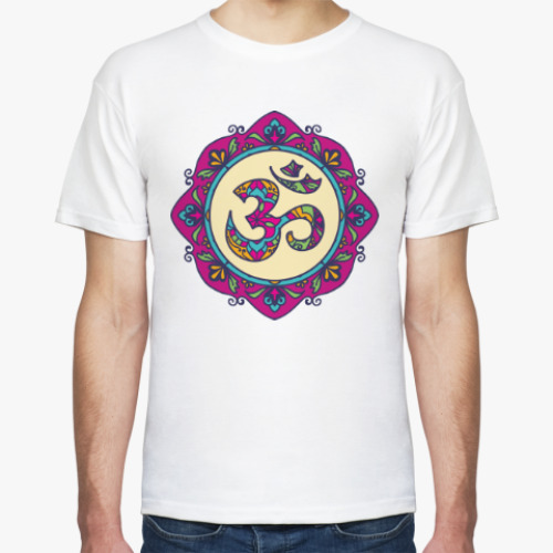 Футболка с принтом ОМ