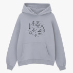 Толстовка худи оверсайз