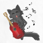 Веселый Кот-гитарист