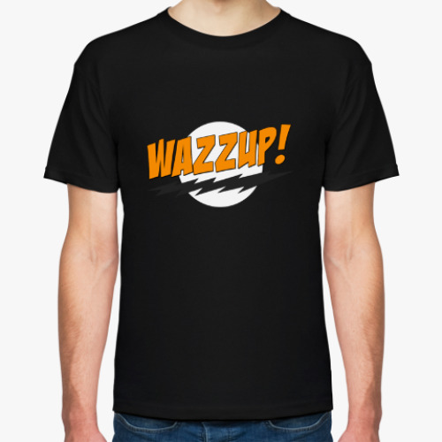 Футболка с принтом Wazzup!