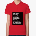 Женская рубашка поло