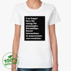 Женская футболка органик