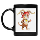 Кружка цветная UV-DTF