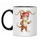 Кружка двухцветная