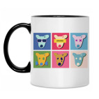 Кружка двухцветная