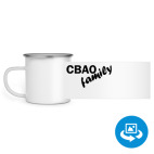 Кружка металлическая белая (круговая запечатка)