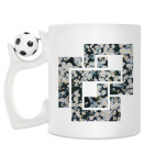 Кружка с футбольным мячиком