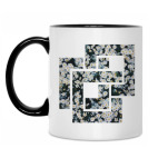 Кружка двухцветная