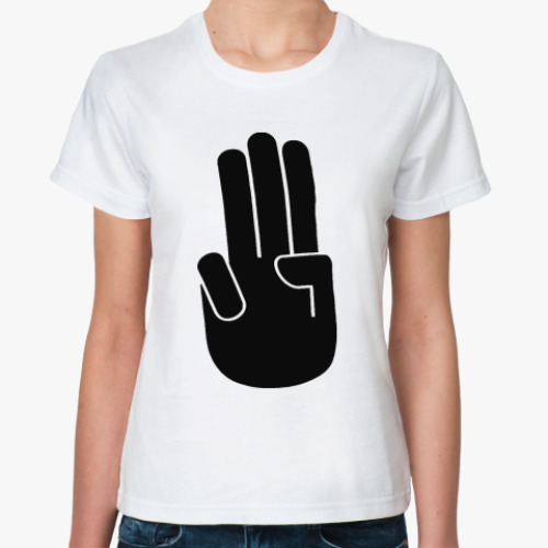 Классическая футболка с принтом rock