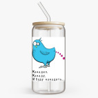 Банка с бамбуковой крышкой