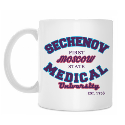 Кружка с принтом Первый мед Сеченова