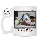 Кружка с футбольным мячиком