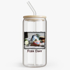 Банка с бамбуковой крышкой