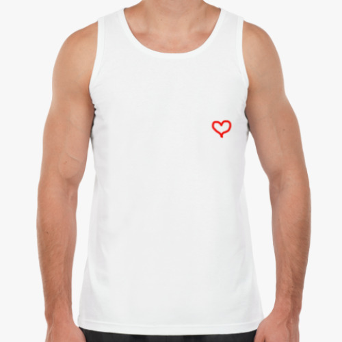 Майка с принтом Спасибо, что любишь