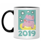 Кружка двухцветная