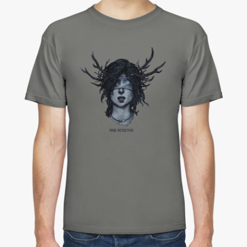 Футболка с принтом True Detective girl. Настоящий детектив.