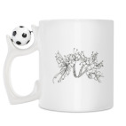 Кружка с футбольным мячиком