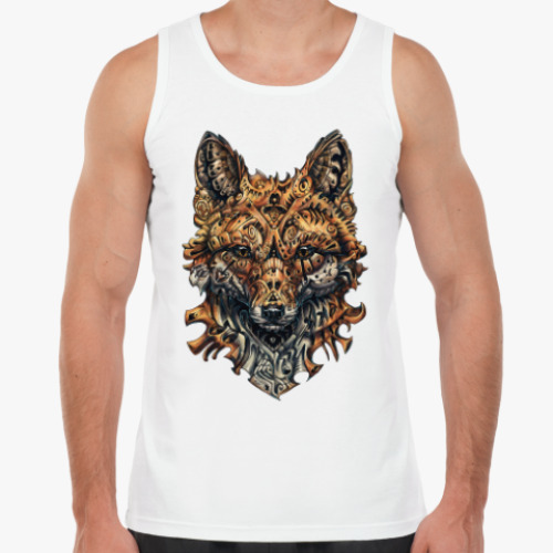 Майка с принтом Mechanical Fox