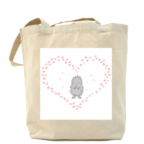 Сумка шоппер с принтом Ёжик