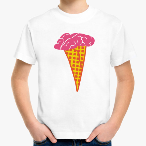 Детская футболка с принтом Мороженое