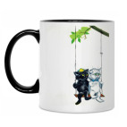 Кружка двухцветная