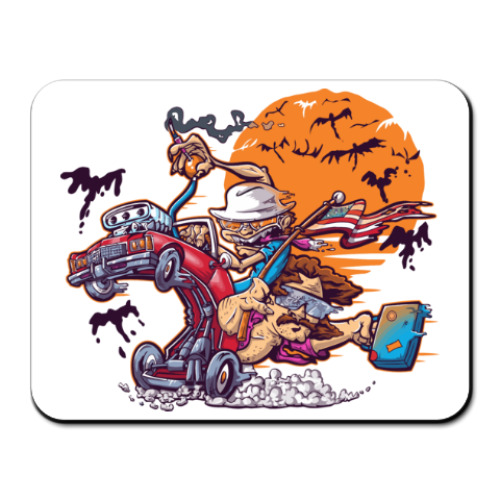 Коврик для мыши с принтом Страх и ненависть в Лас-Вегасе