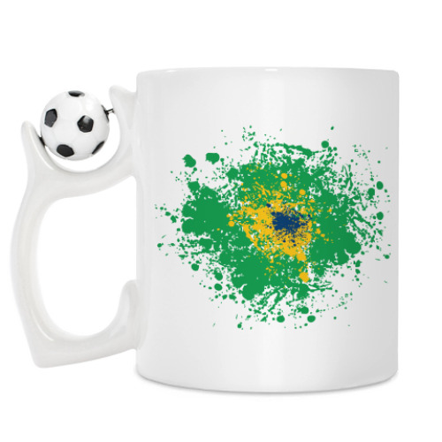 Кружка с принтом Бразилия 2014