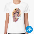 Акварель, девушка, портрет