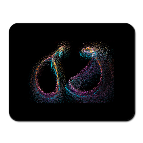 Коврик для мыши с принтом Разноцветная абстракция