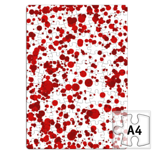 Пазл брызги крови