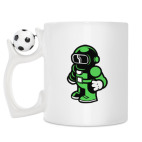 Кружка с футбольным мячиком