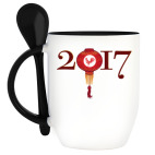 Кружка с ложкой