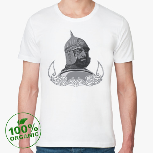 Футболка из органик-хлопка с принтом Витязь