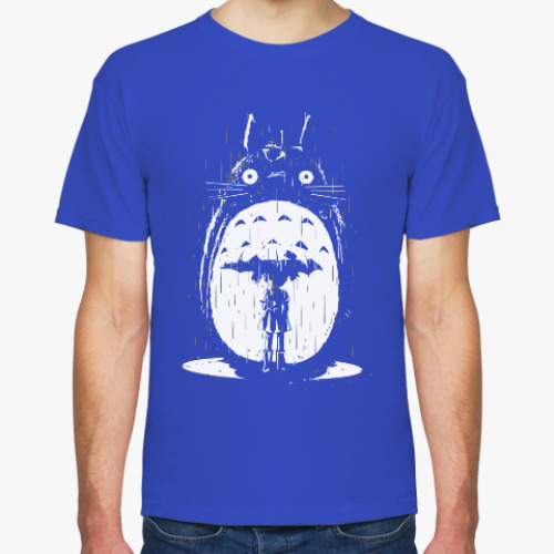 Футболка с принтом Тоторо под дождем