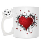 Кружка с футбольным мячиком
