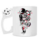 Кружка с футбольным мячиком