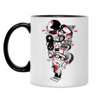 Кружка двухцветная