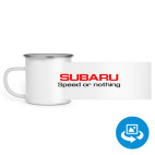 Кружка металлическая белая (круговая запечатка)