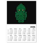 Календарь A2 2026, белый Ктулху